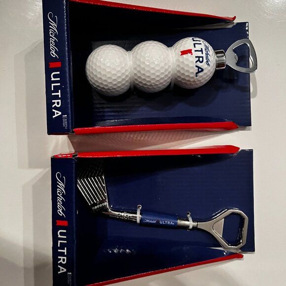 Michelob Ultra‎ Golf-Themed Bottle Openers (Set of 2 / new) (m/x) - Picture 3 of 9